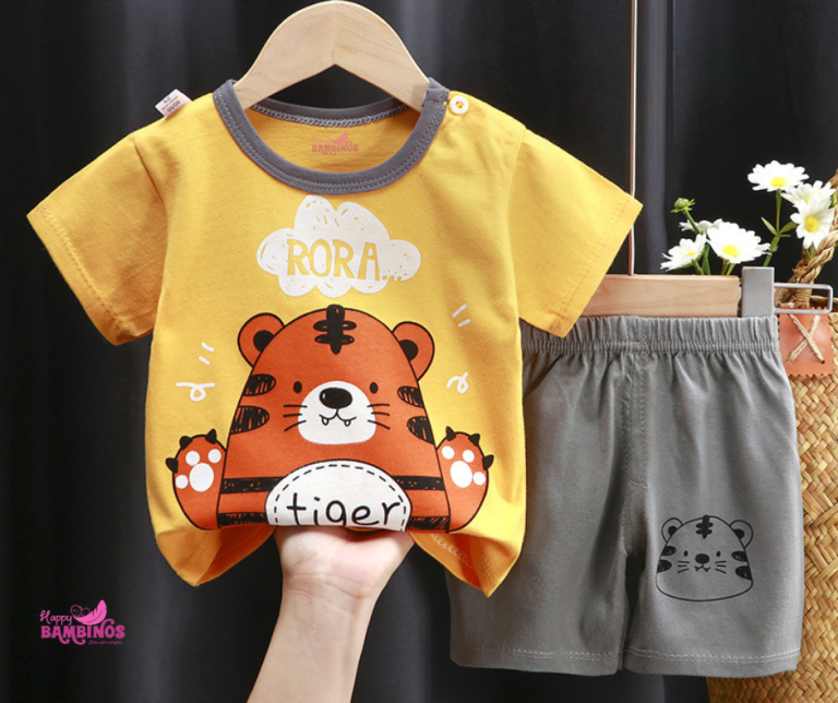 Home 84 RORA TIGER T-shirt & Short Suit