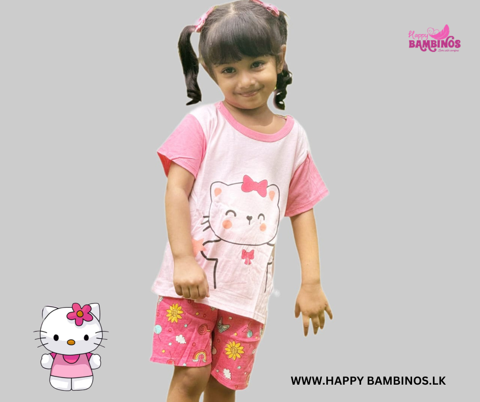 Meow -Kitty T-shirt & Short Suit 3 15 1
