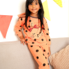Orange Meow PJ Set 5 4