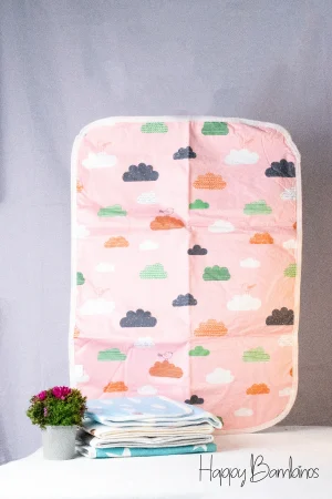 Cot Sheets 9 Cot Sheet (Multi Color Clouds)