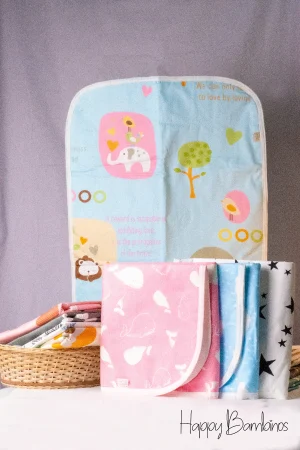 Cot Sheets 5 Cot Sheet (Animal with Blue Color)