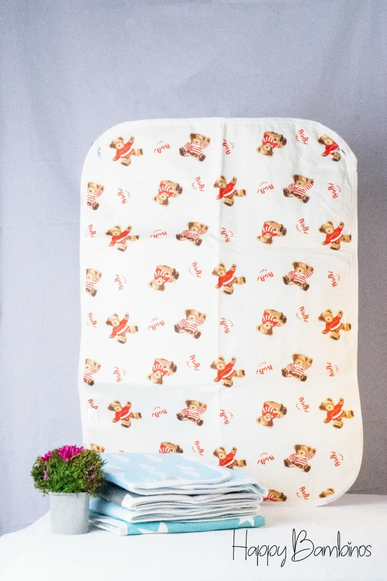 Home 74 Cot Sheet (Red Bear)