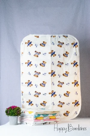 Cot Sheets 14 Cot Sheet (Blue Bear)